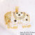 Classic Style Streetwear Geometric Moon Heart Shape 18k Gold Plated Zircon Copper Wholesale Charms