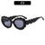 Classic Style Streetwear Solid Color Ac Oval Frame Full Frame Women's Sunglasses