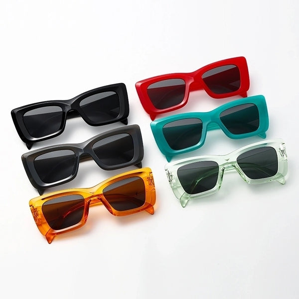 Classic Style Streetwear Solid Color Pc Square Full Frame Women's Sunglasses