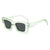 Classic Style Streetwear Solid Color Pc Square Full Frame Women's Sunglasses