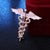 Classical Business Wedding Angel Wings Snake Alloy Zinc Spray Paint Men'S Brooches