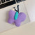 Color Block Plush Cartoon Style   Mobile Phone Holder