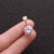 Color Zircon Belly Button Nail Stainless Steel Double Head Round Zircon Umbilical Nail