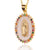 Colored Zircon Drop Oil Retro Women's Religious Pendant Jewelry