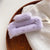 Colorful Large Plush Rectangular Hair Clip Female Back Head Updo Clip Gentle Temperament Shark Clip Hairpin Headdress