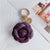 Commute Flower Pu Leather Women's Bag Pendant Keychain