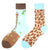 Commute Geometric Animal Abstract Cotton Crew Socks A Pair