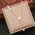 Commute Heart Shape Stainless Steel Layered Plating Necklace