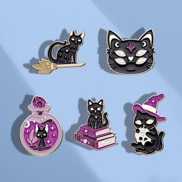 Commute Pin Cat Zinc Alloy Plating Unisex Brooches