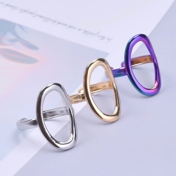 Commute Solid Color Stainless Steel Polishing Rings