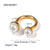 Commute U Shape Stainless Steel Plating 18k Gold Plated Open Rings