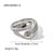 Commute Water Droplets Stainless Steel Plating 18k Gold Plated Rings