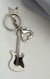 Cool Style Guitar Metal Plating Women's Bag Pendant Keychain