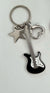 Cool Style Guitar Metal Plating Women's Bag Pendant Keychain