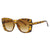 Cool Style Solid Color Ac Square Full Frame Women's Sunglasses