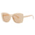 Cool Style Solid Color Ac Square Full Frame Women's Sunglasses