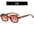 Cool Style Solid Color Ac Square Full Frame Women's Sunglasses