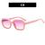 Cool Style Solid Color Ac Square Full Frame Women's Sunglasses