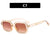 Cool Style Solid Color Ac Square Full Frame Women's Sunglasses