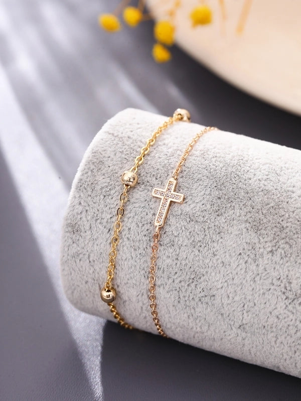 Copper Cross Bracelets