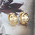 Copper Inlaid Zircon Geometric Fashion Earrings Wholesale