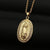 Copper Micro-inlaid Colored Zircon Virgin Mary Pendant Necklace