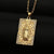 Copper Micro-inlaid Colored Zircon Virgin Mary Pendant Necklace