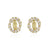 Copper Micro-inlaid Zircon Religious Jewelry Real Gold Electroplated Maria Earrings