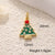 Copper Plated Real Gold Mini Christmas DIY Material Jewelry Accessories Drop Oil David's Deer Snowman Bell Pendant Pendant