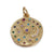 Copper Zircon Gold Plated Star Moon Pendant