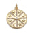 Copper Zircon Gold Plated Star Moon Pendant