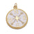 Copper Zircon Gold Plated Star Moon Pendant