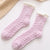 Coral Velvet Socks Women's Autumn And Winter Velvet Thickened Towel Floor Socks Mid-tube Moon Socks Long-tube Sleep Socks Warm