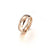 Couple Ornament Korean Stainless Steel Ring Four-claw Zircon Ring