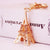 Creative Crafts Diamond Eiffel Tower Keychain