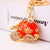 Creative Cute Diamond Dripping Pumpkin Car Keychain