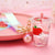 Creative Floating Strawberry Milk Tea Cup Keychain Wholesale