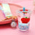 Creative Floating Strawberry Milk Tea Cup Keychain Wholesale