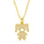 Creative Micro-inlaid Zircon Boy And Girl Pendant Necklace Wholesale