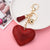 Creative Sequins Heart Pendant Tassel Key Chain