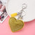 Creative Sequins Heart Pendant Tassel Key Chain