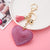 Creative Sequins Heart Pendant Tassel Key Chain Wholesale