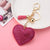 Creative Sequins Heart Pendant Tassel Key Chain