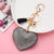 Creative Sequins Heart Pendant Tassel Key Chain Wholesale