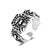 Cross-border New Halloween Gothic Skull Ring Punk Open Ring Ring Tail Ring