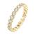 Cross-border Zircon Stacked Ring With Real Gold Plated Fashion New Product Ring