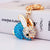 Crystal Cute Zodiac Pig Rabbit Cow Horse Car Keychain