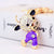 Crystal Cute Zodiac Pig Rabbit Cow Horse Car Keychain