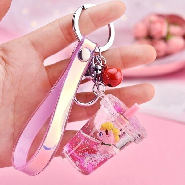 Cute Acrylic Quicksand Puppy Keychain Wholesale