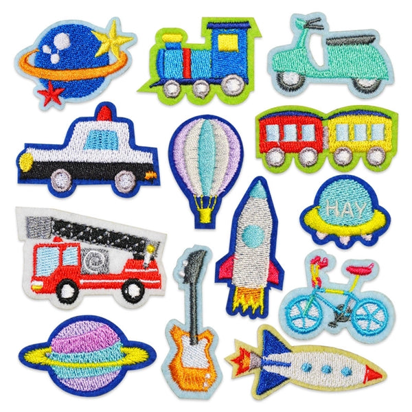 Cute Aerial Ladder Fire Truck Police Car Airship Cloth